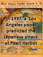 On November 7, 1937, the Los Angeles Examiner published a prescient map predicting how Imperial Japan could attack the U.S. during World War II.